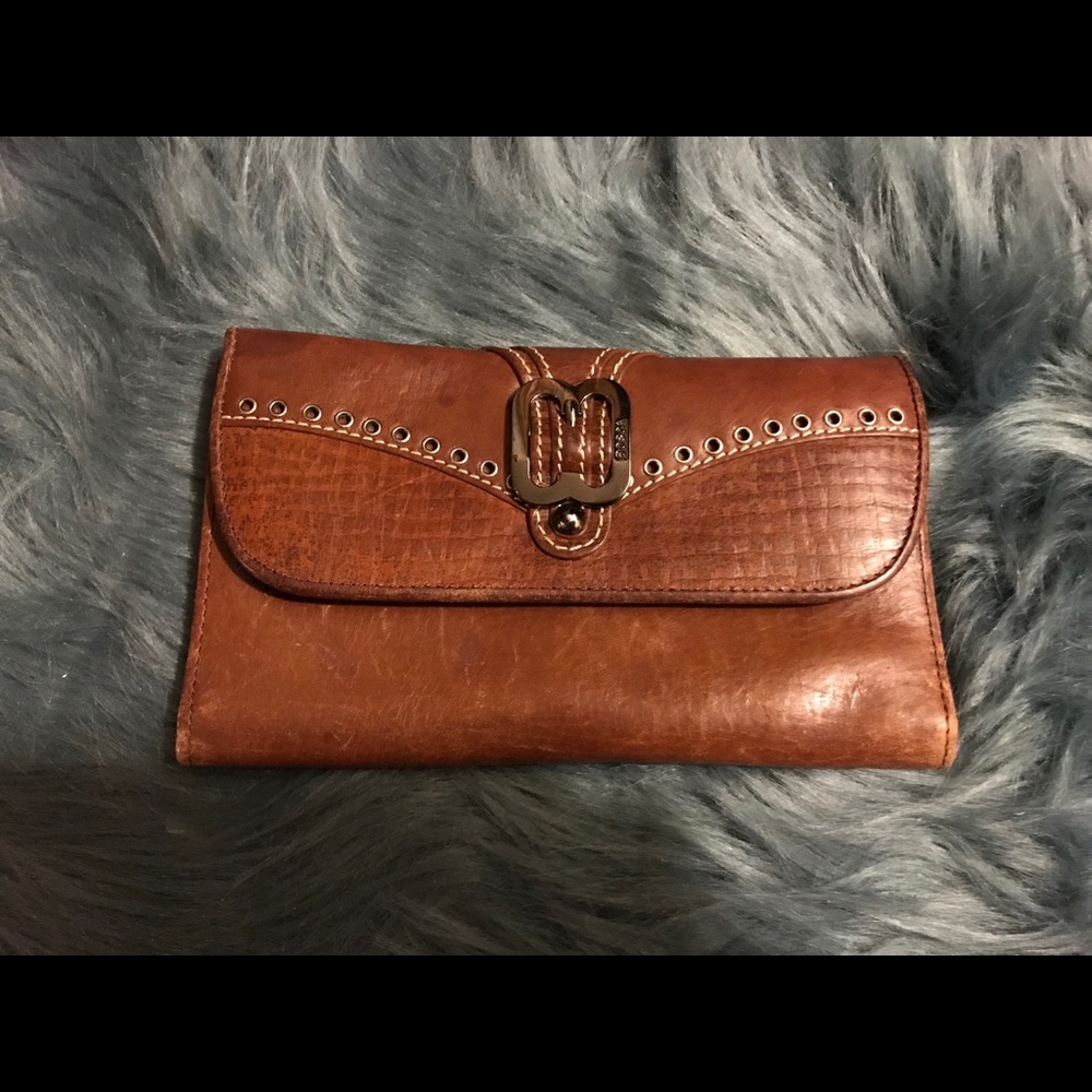 Vintage Bosca Brown Leather Wallet